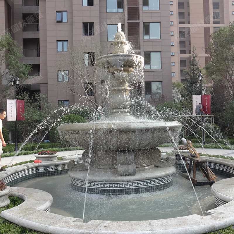 石雕噴泉，花崗巖噴泉，景觀噴泉