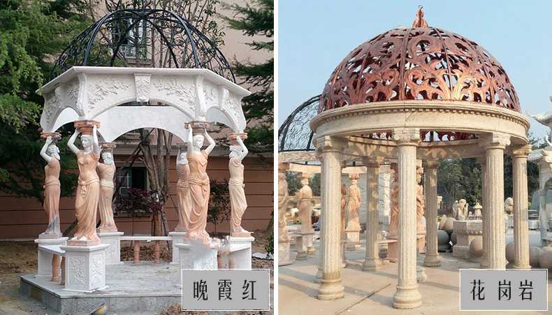 歐式景觀涼亭，大理石涼亭，石雕景觀涼亭